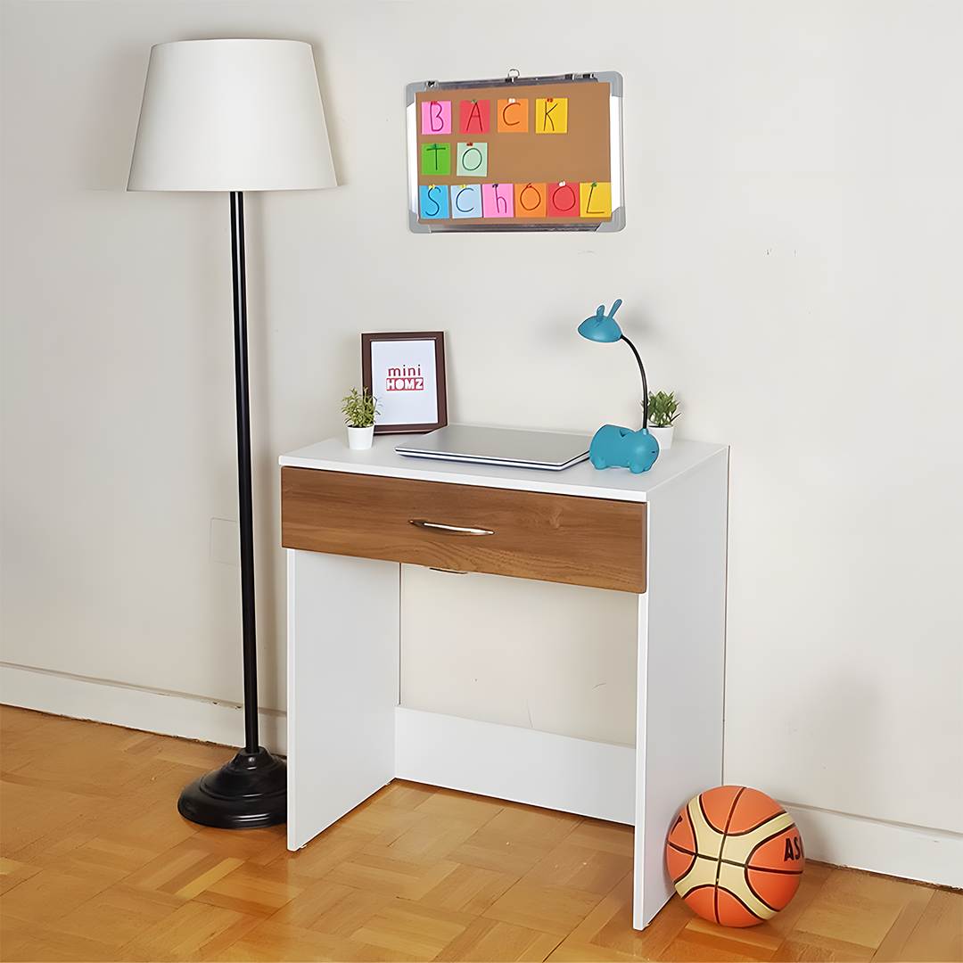 Modern desk 70x40cm - White x Wood RA-F87