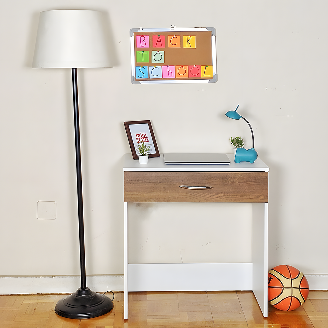 Modern desk 70x40cm - White x Wood RA-F87