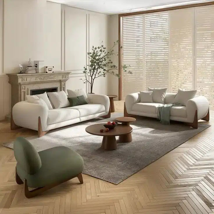 3-piece sofa set - Off-white x Olive RA-LR32