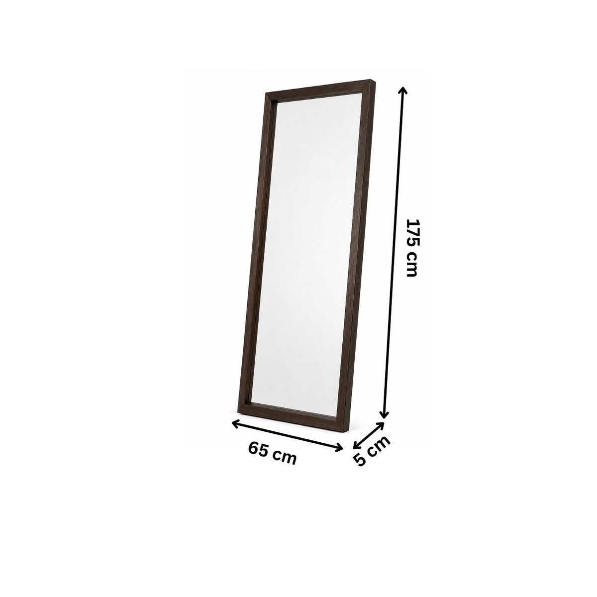 Standing mirror 65x175cm - Brown RA-M16