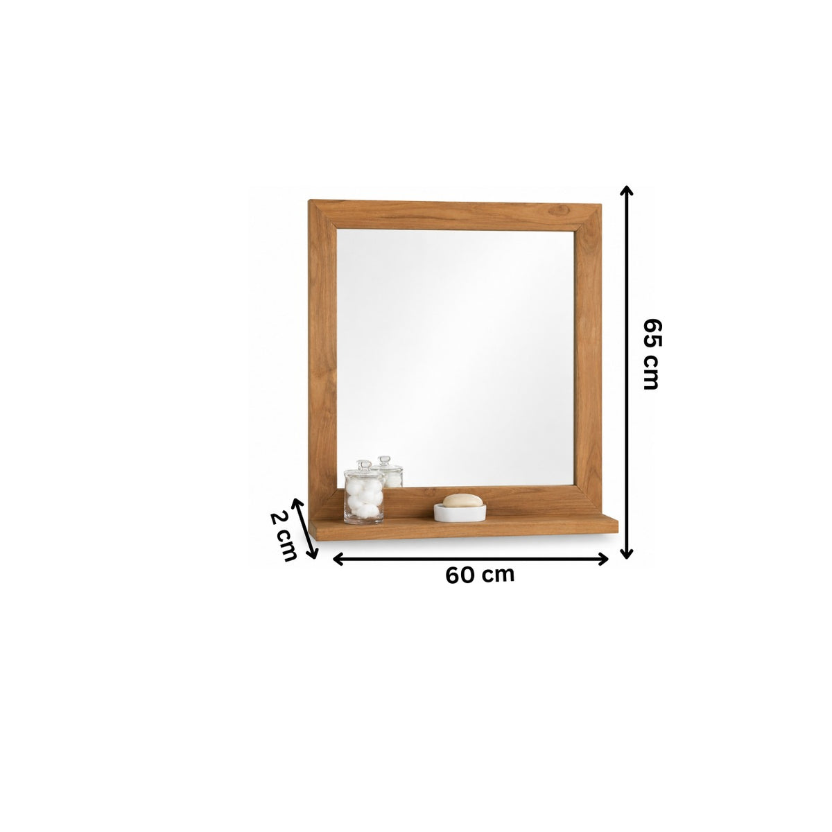 مرايا حائط60×65سم - بيج RA-M27