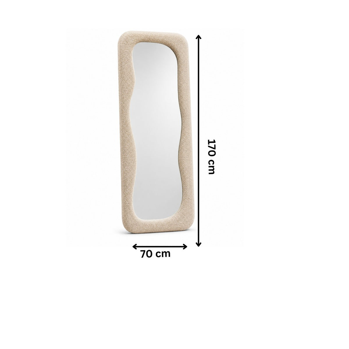 مرايا استاند 70×170سم-بيج RA-M57