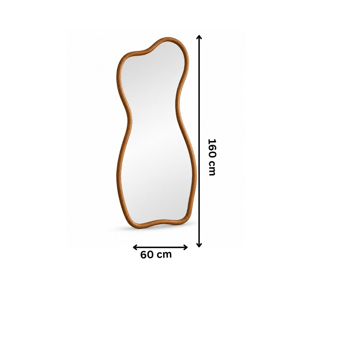 مرايا استاند 60×160سم-بني RA-M58