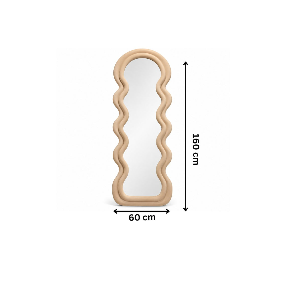 مرايا استاند 60 ×160 سم-بيج RA-M60