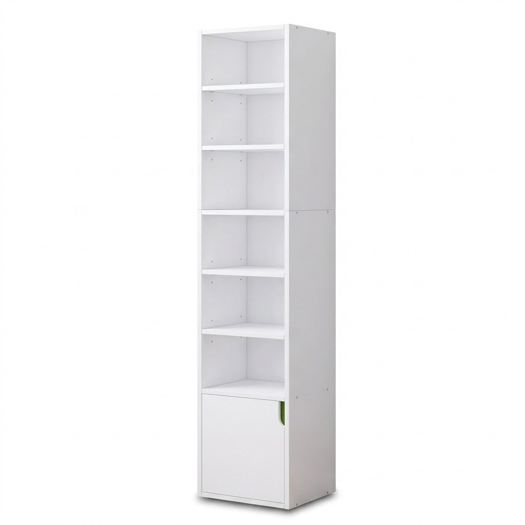 Modern Bookcase 35x180cm - White RA-mk104
