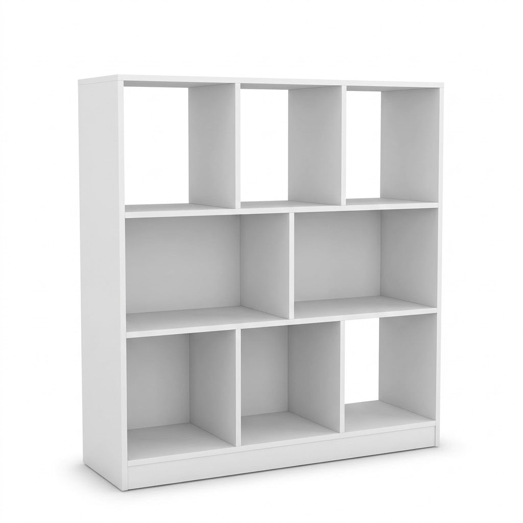 مكتبة مودرن 120×120سم-أبيض RA-mk106