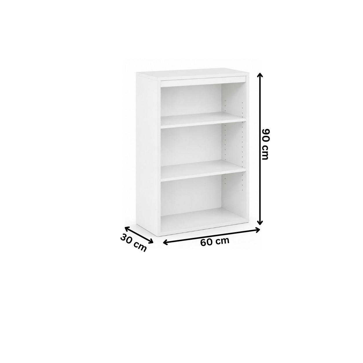 Modern Bookcase 30x60cm – White RA-MK27