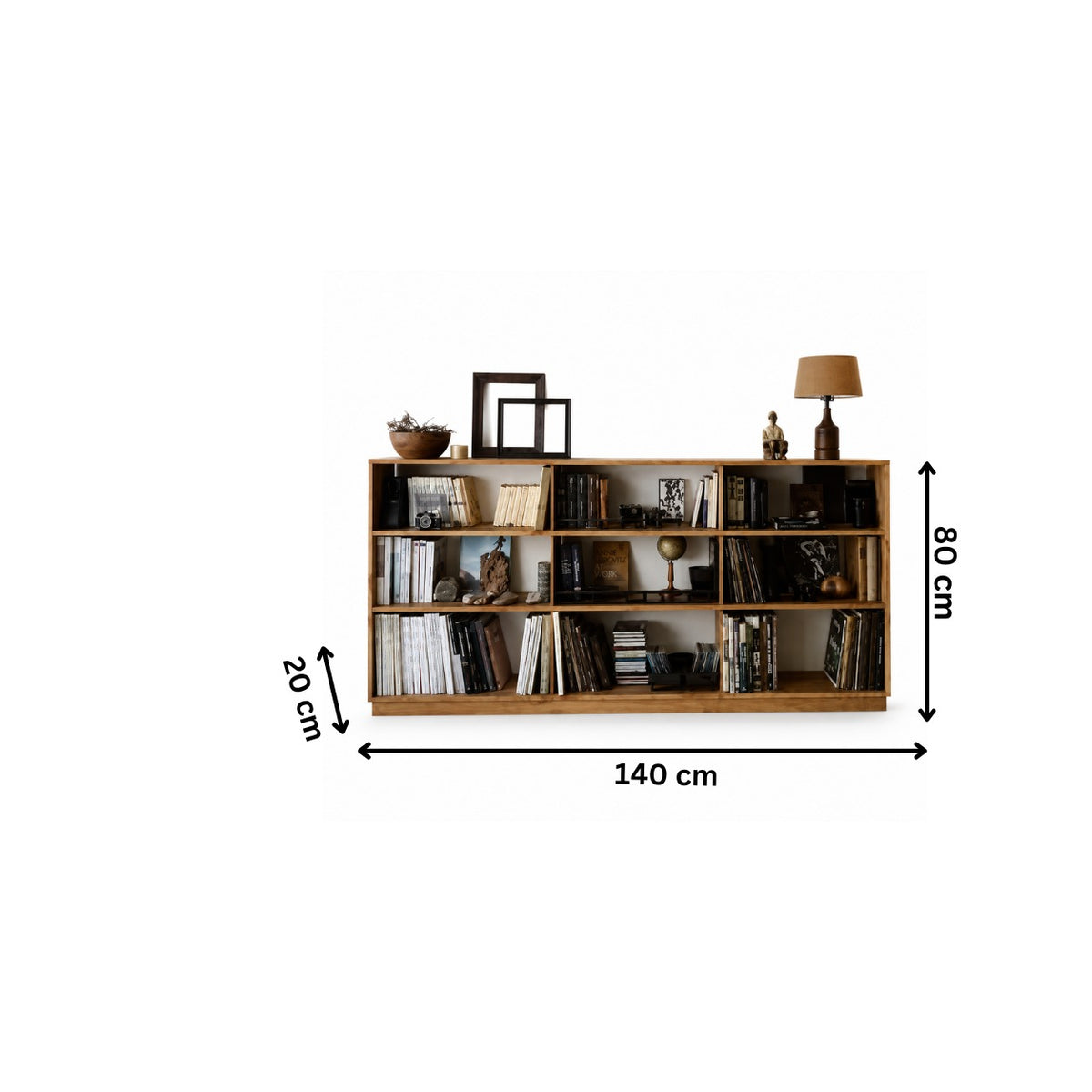 مكتبة مودرن 140×80سم - خشبي RA-MK33