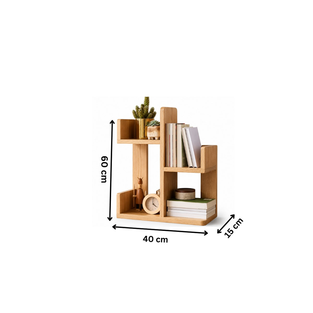 Modern Bookshelf 40x15cm - Wooden RA-MK34