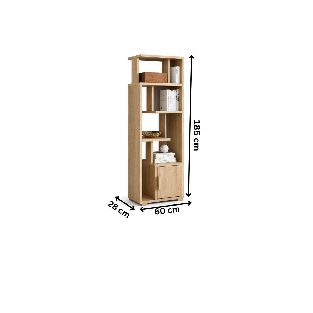 Modern 60cm Wooden Bookshelf - RA-MK37