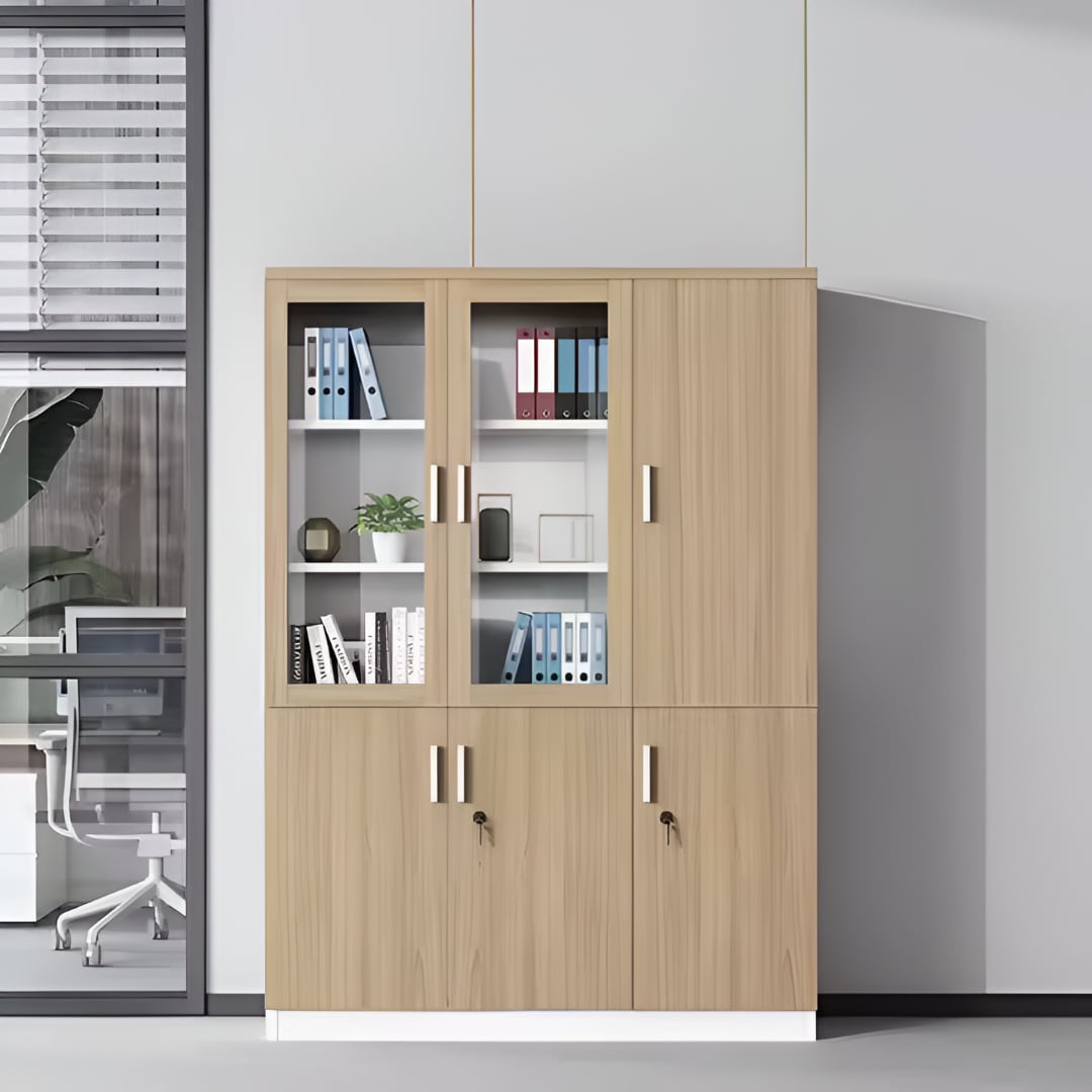 Modern bookcase 120x200cm - wooden RA-MK59