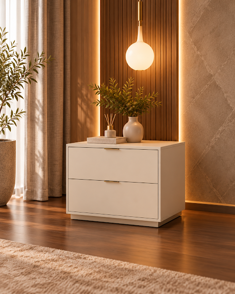Modern 5-Piece Bedroom Set - Off-White RA-MR63
