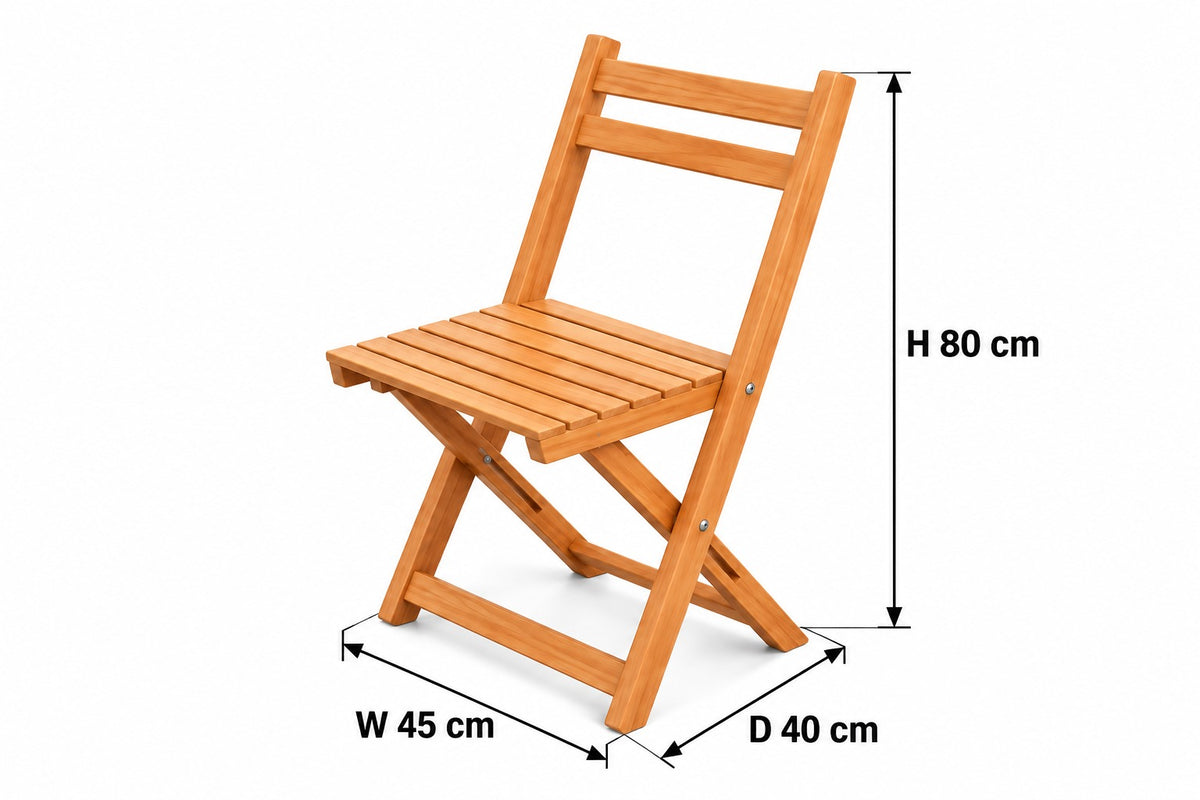 Wooden chair 45cm -Wood RA-OD41