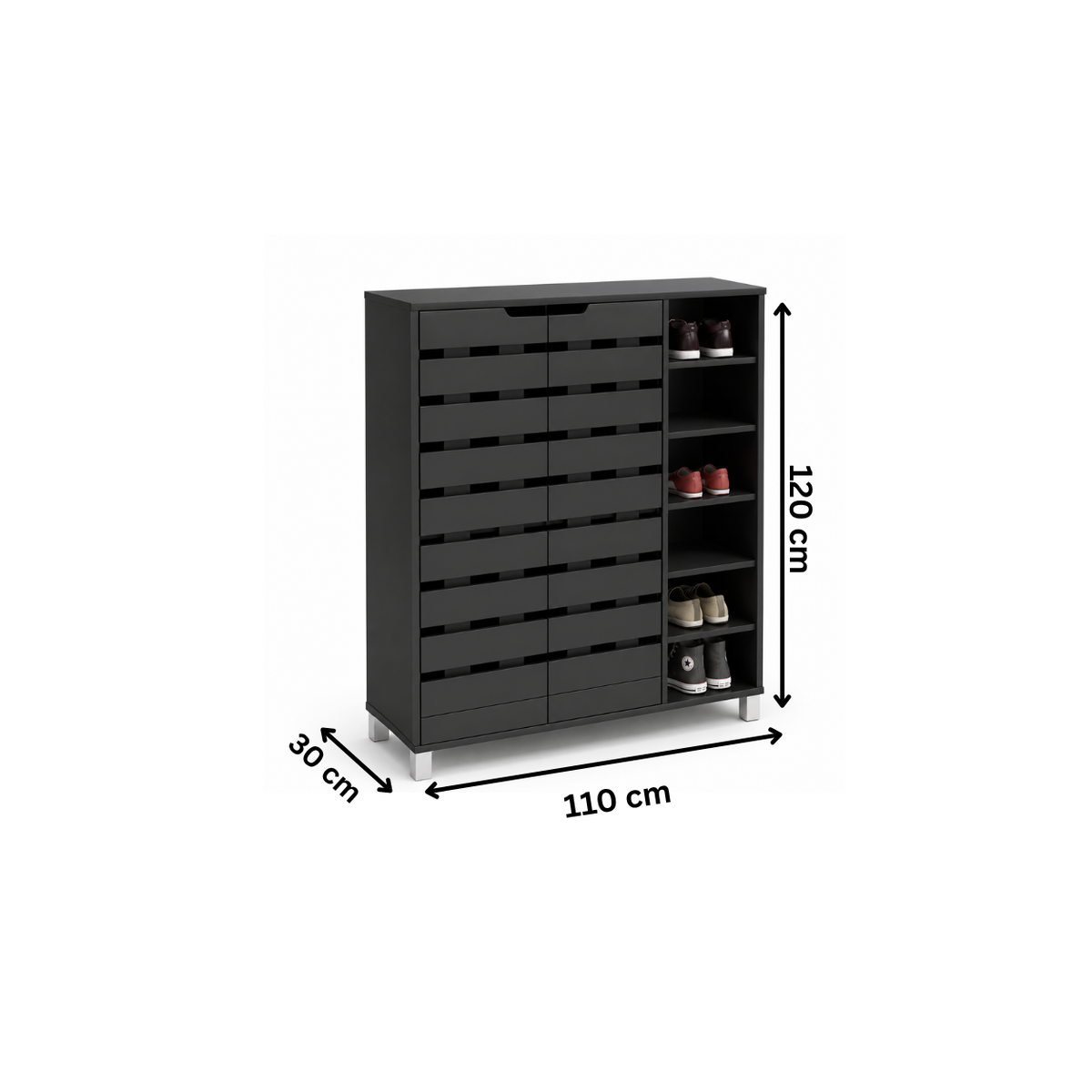 جزامة مودرن 110×30سم-أسود  RA-S104