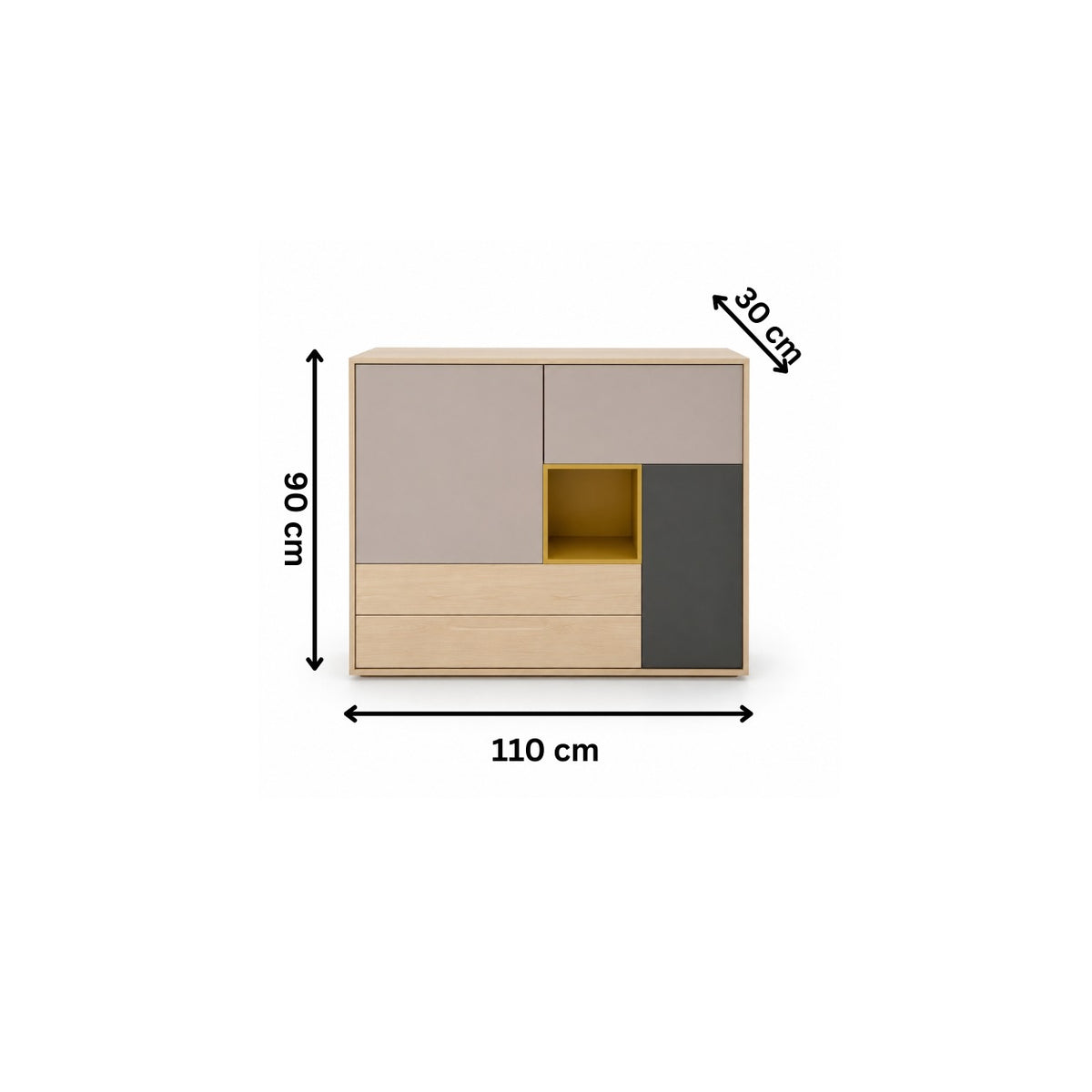 جزامة مودرن 110×30سم-متعدة الالوان  RA-S105
