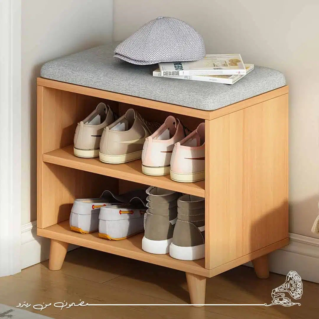 Shoe rack 50x30cm - Wood x Gray RA-S52