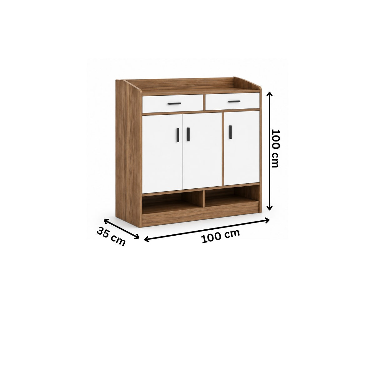 جزامة 100×35سم-خشبي×ابيض RA-S64
