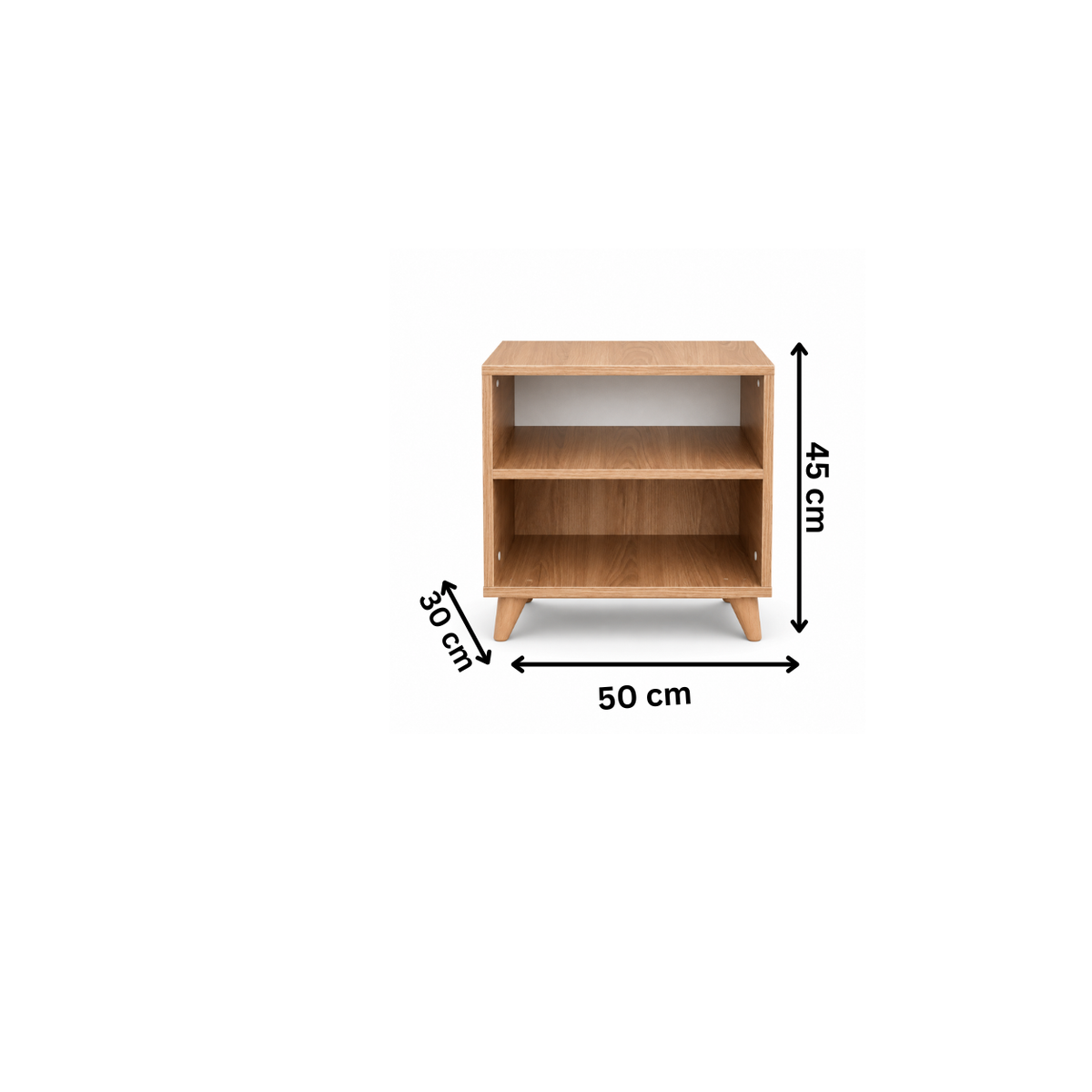 Modern shoe rack 50x30cm - light wood RA-S99