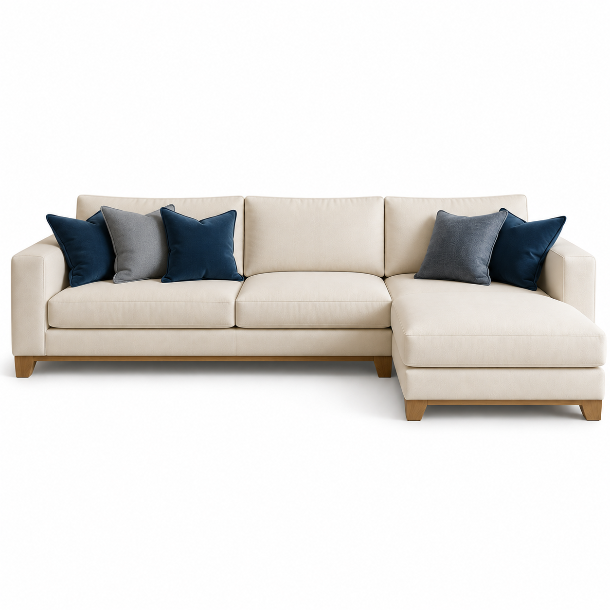 Modern corner sofa 270x160cm - Off White RA-SF188