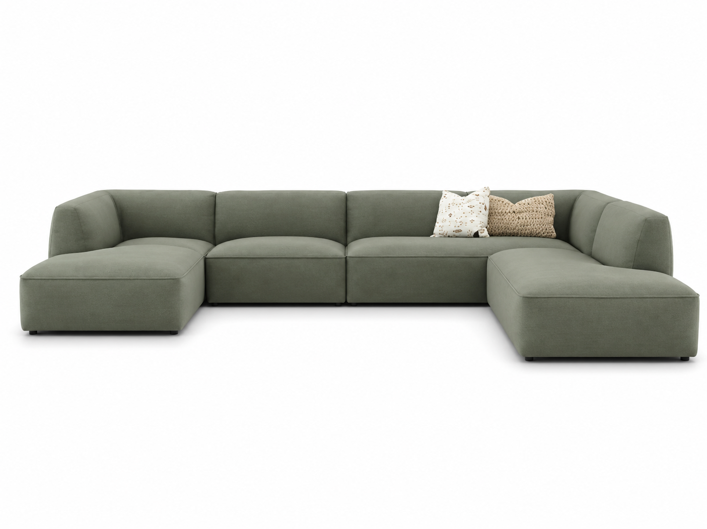 Modern corner sofa 350x180cm, green, RA-SF203