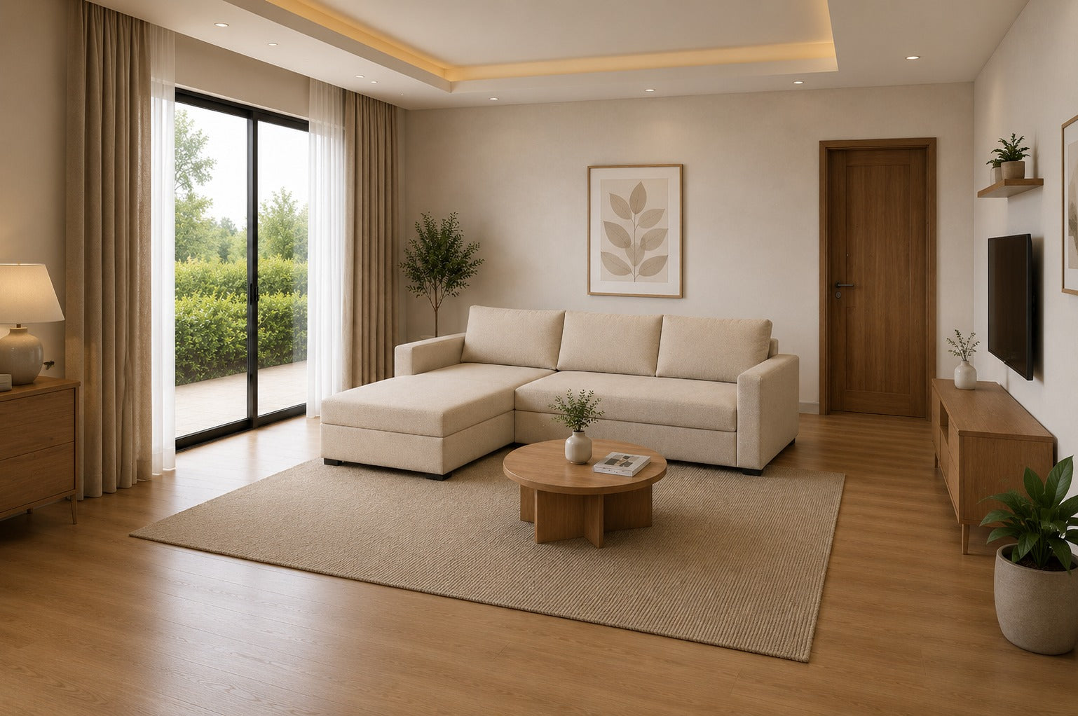 ركنة مودرن 300×200سم-بيج RA-SF303