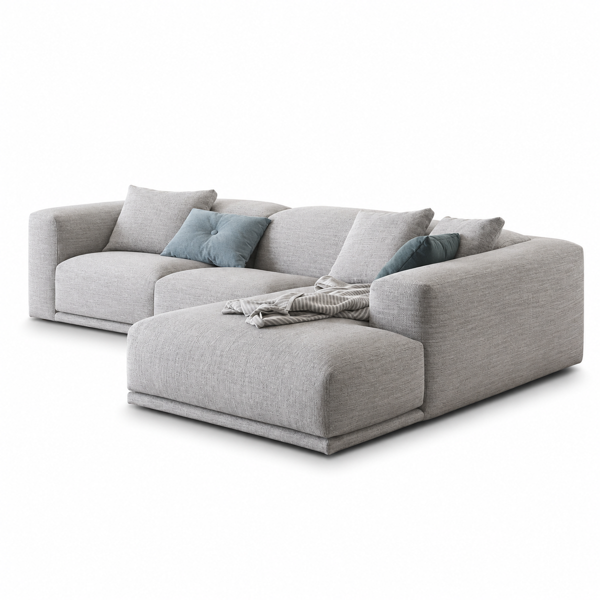 Modern corner sofa 280x140cm - Gray RA-SF80