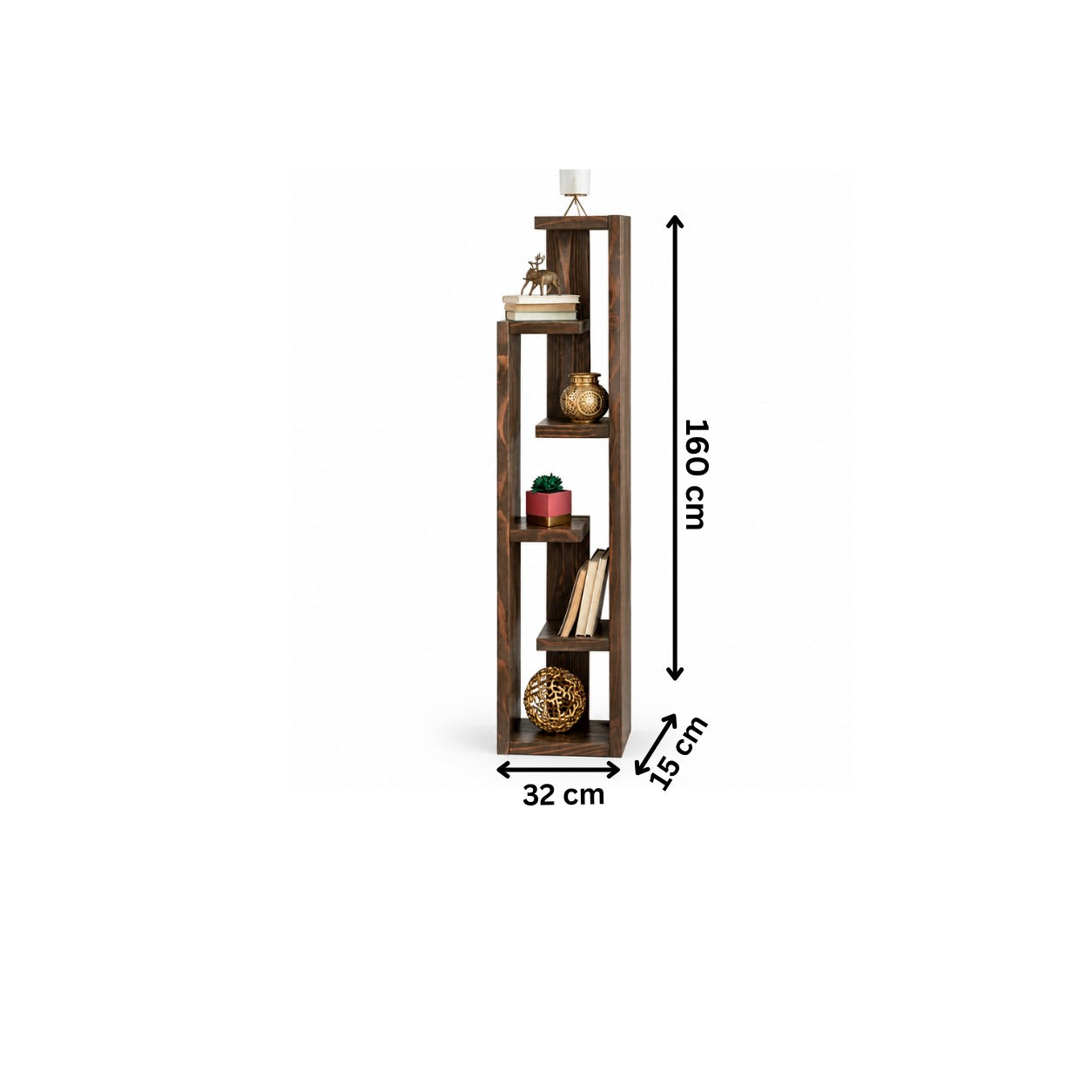 Modern display unit 32x160 cm - wooden RA-SI60