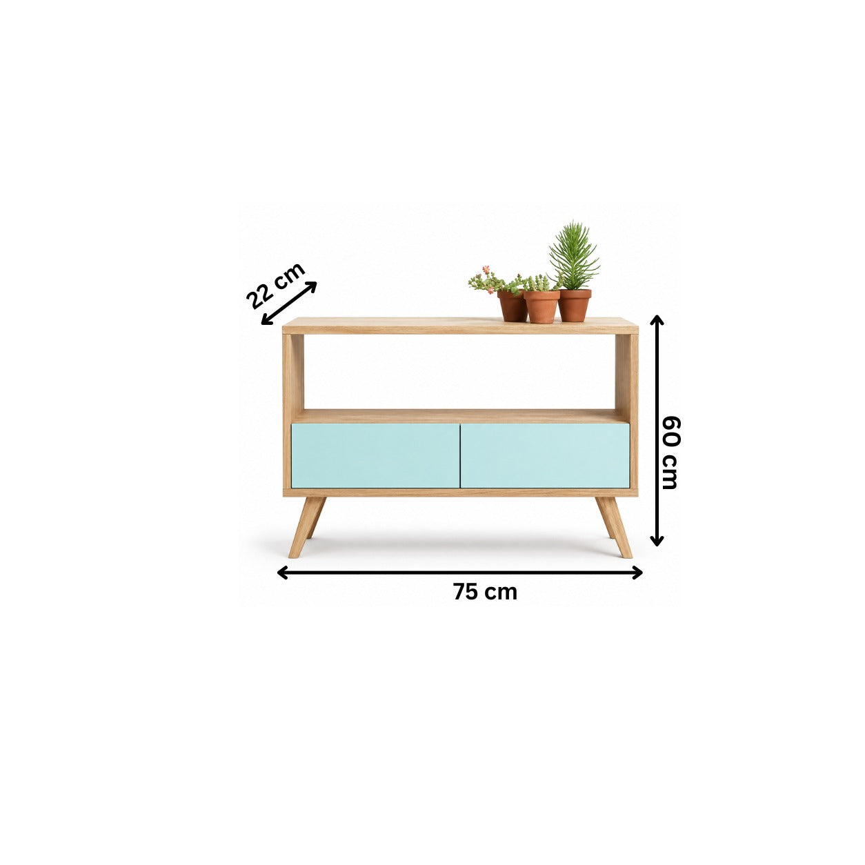 75x60 cm Display Unit - Wooden RA-SI65