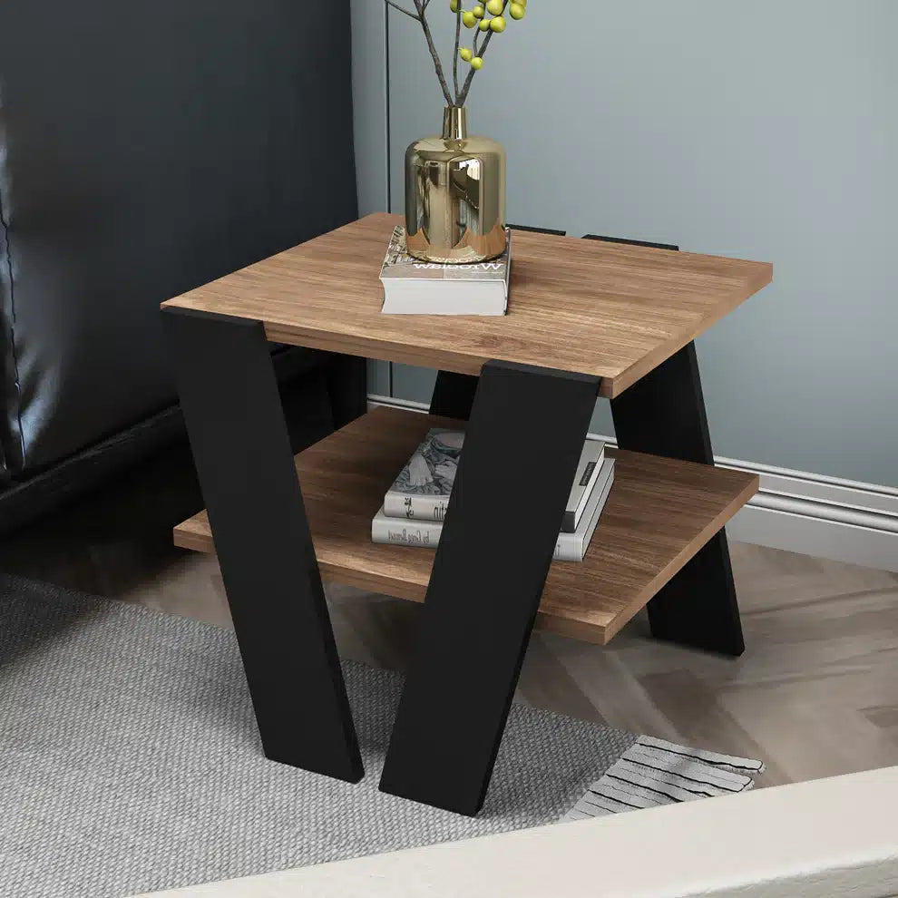 Side Table 40x40cm - Wooden x Black RAF-T104