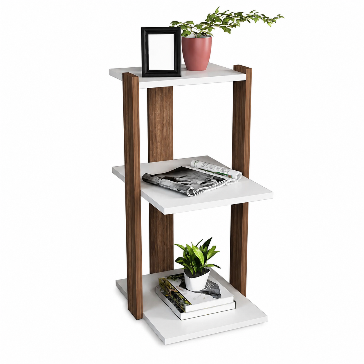 Side table 30x40cm - Wood x White RA-T105