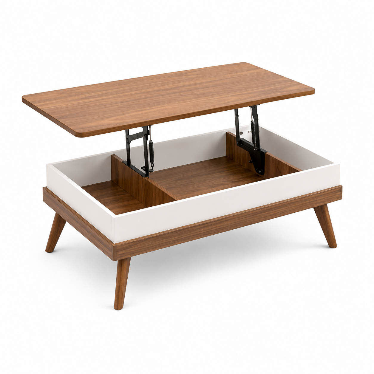 Coffee table 100x50cm - White x Wood RA-T109