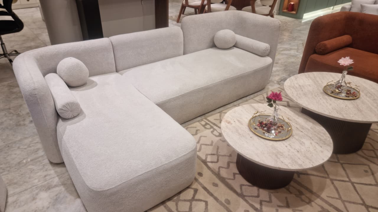 Modern corner sofa 270x160cm - Off White RA-SF221
