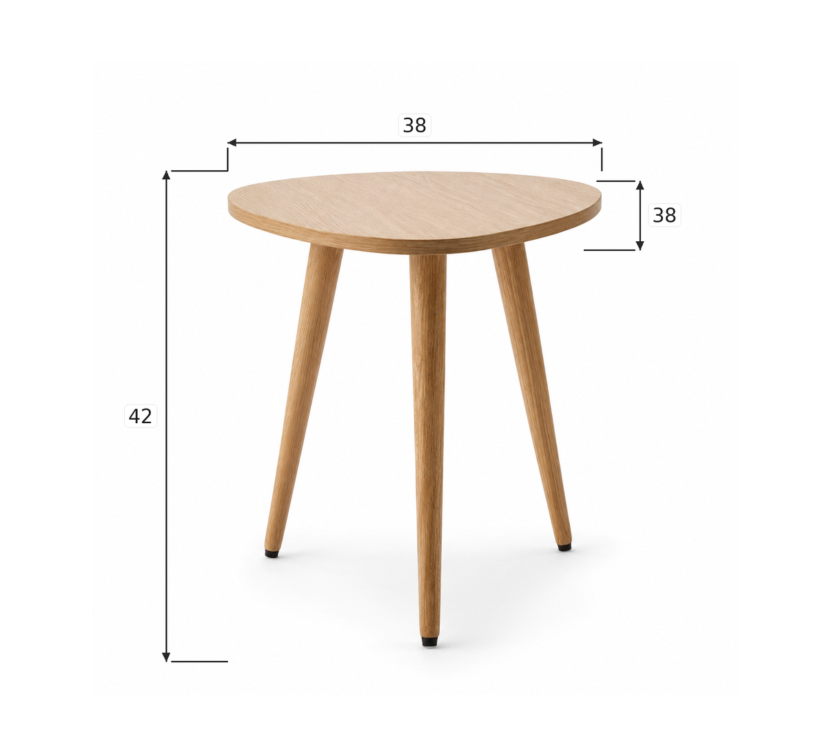 Side table 38x38cm - Wood RA-T115