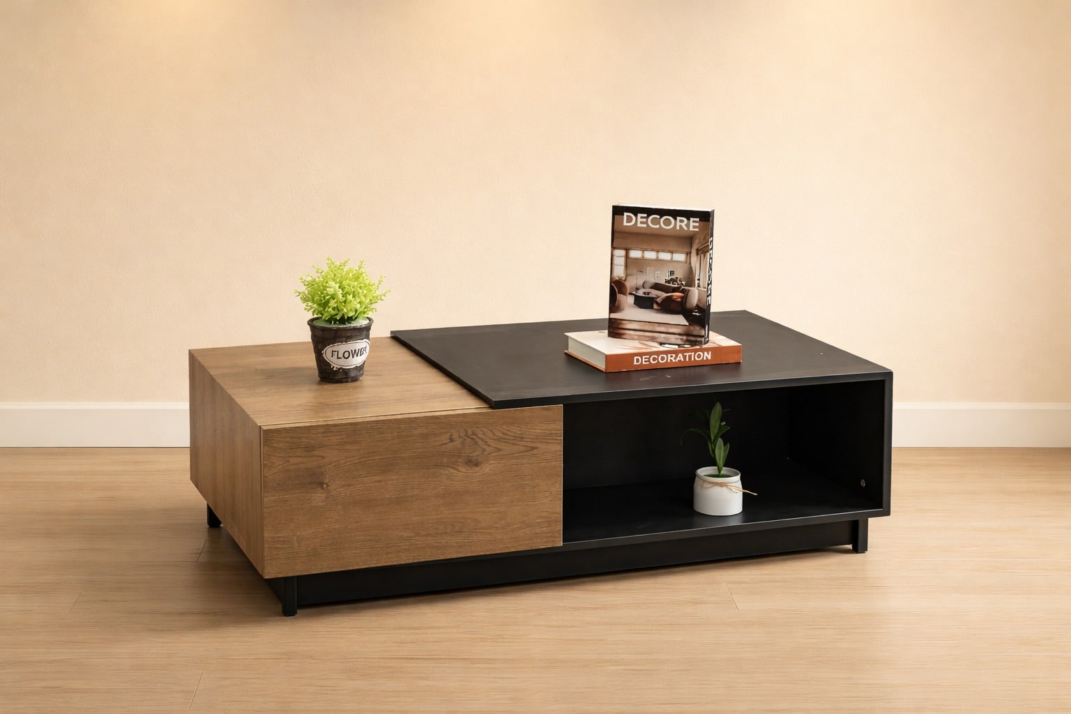 ترابيزة قهوة 115×60سم-خشبي×أسود RA-T125