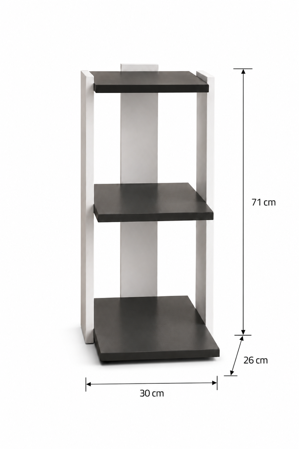 ترابيزة جانبية 30×26سم– أبيض×أسود RA-T140