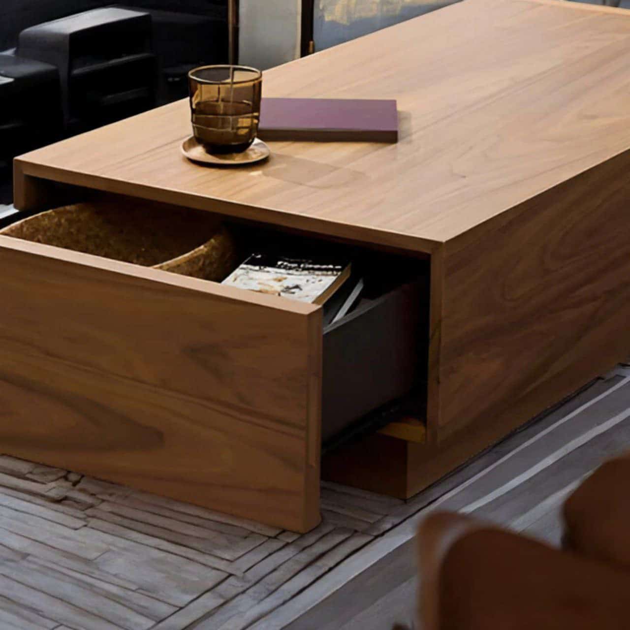 ترابيزة قهو 90×50 سم-بني RA-T97