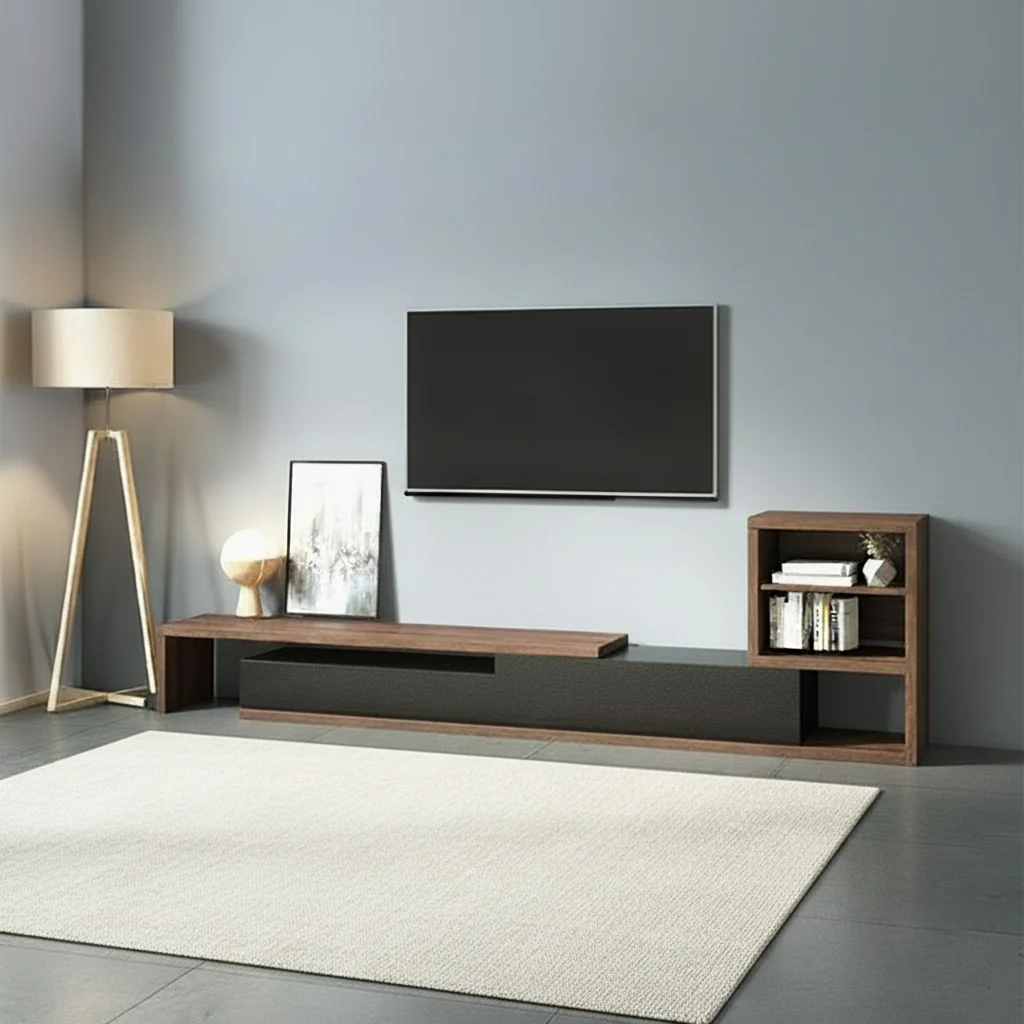 ترابيزة تلفزيون 220×35سم-بني×أسود  RA-U122