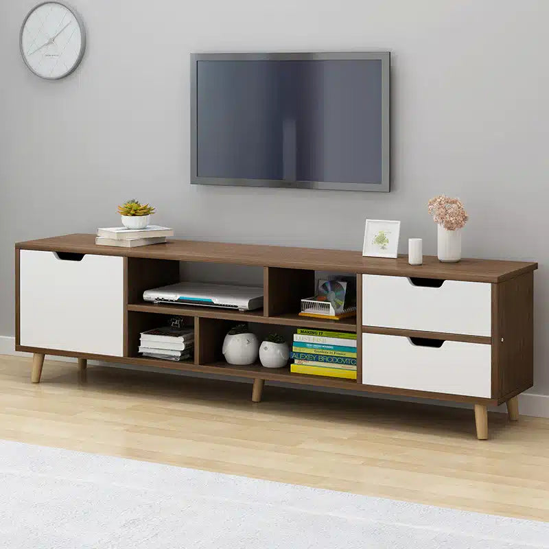 ترابيزة تلفزيون 160×30سم-خشبي×أبيض RA-U67