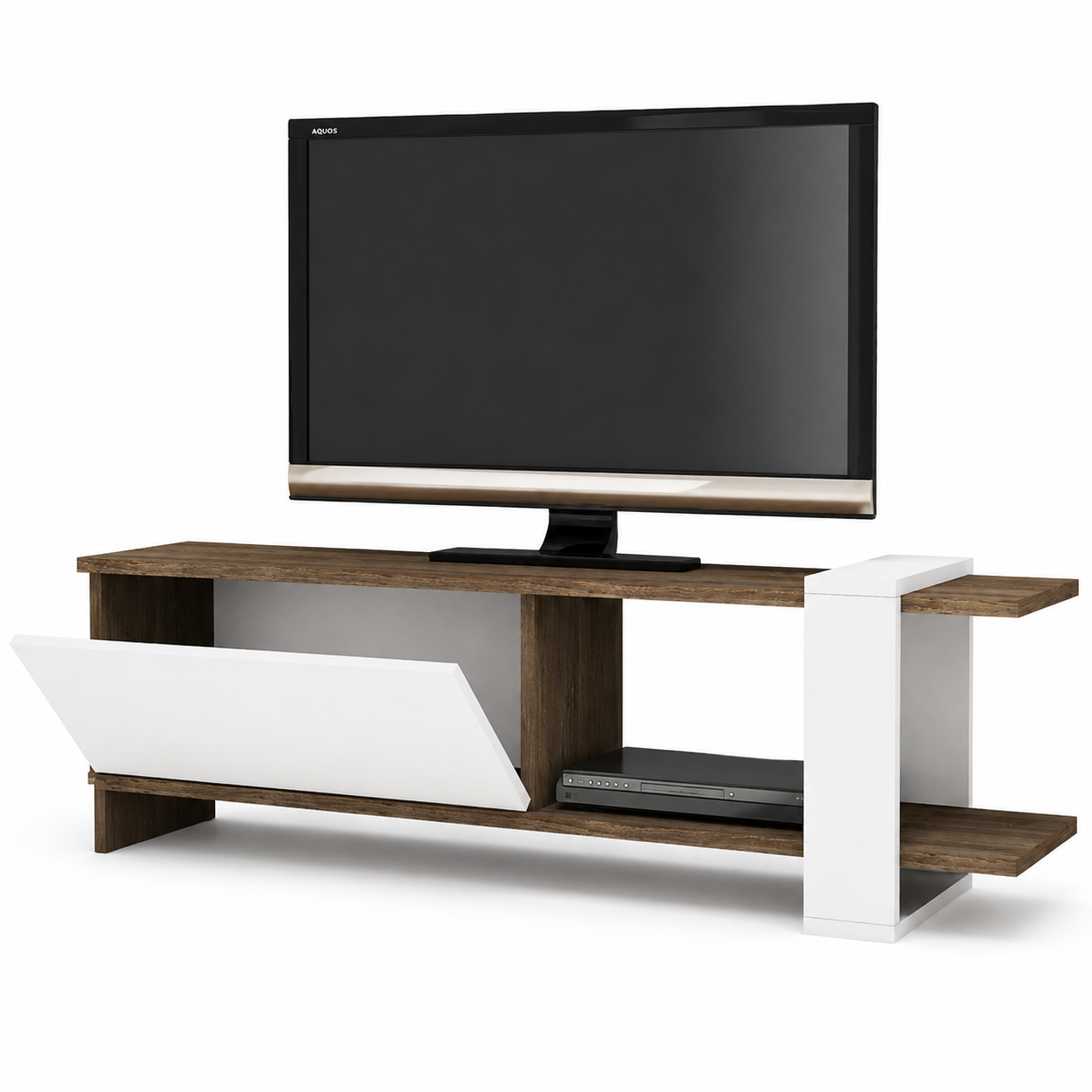 TV stand 120x40cm - Wood x White RA-U69