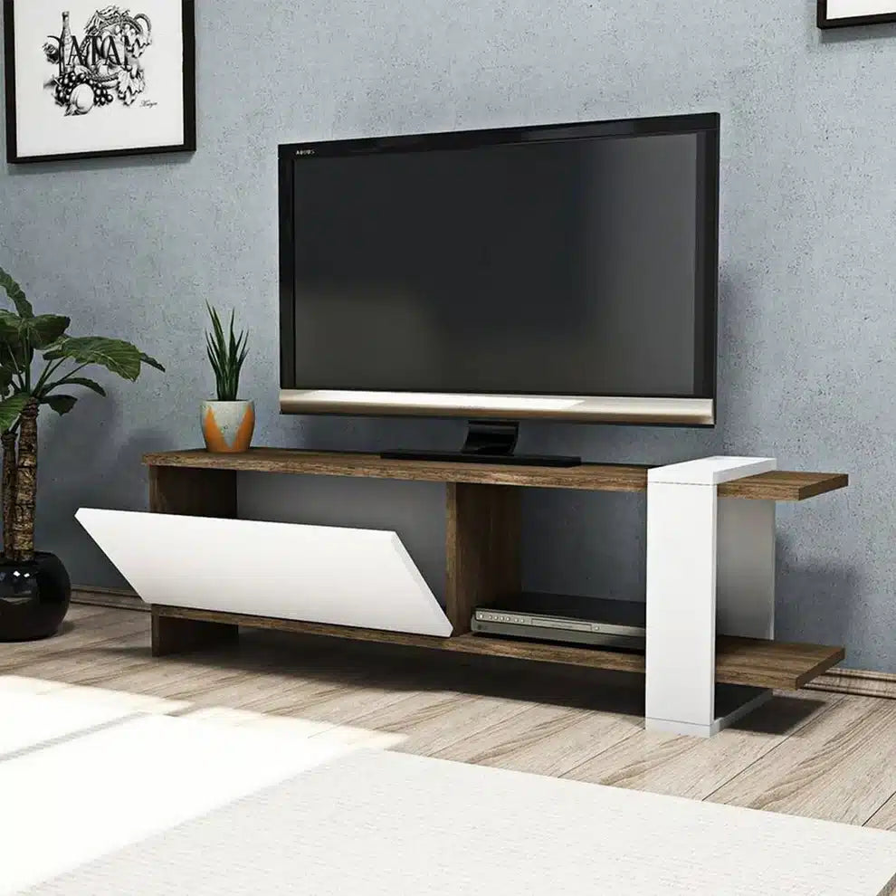 ترابيزة تلفزيون 120×40سم- خشبي×أبيض RA-U69