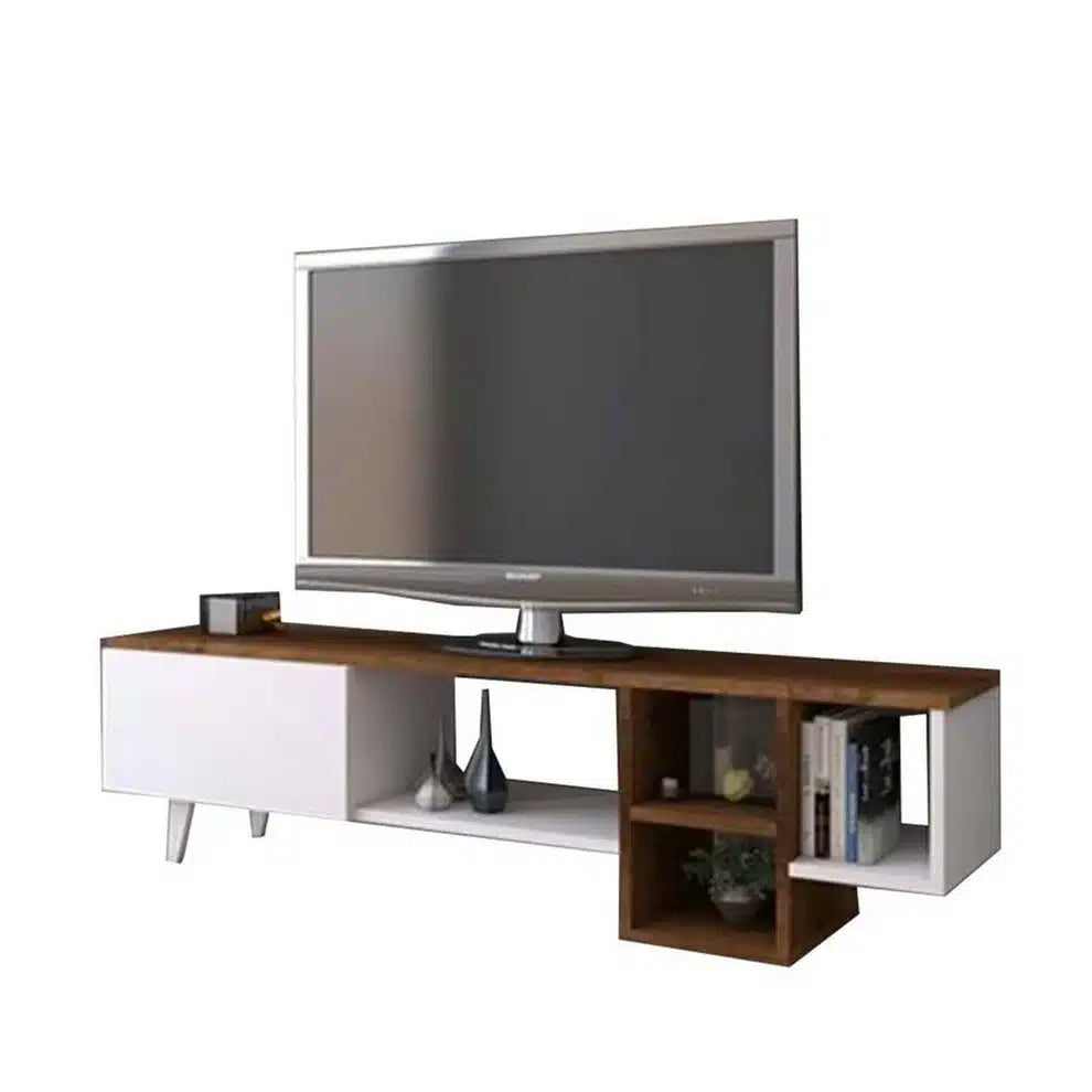 TV table 150x30 cm - White x Brown RAF-U70