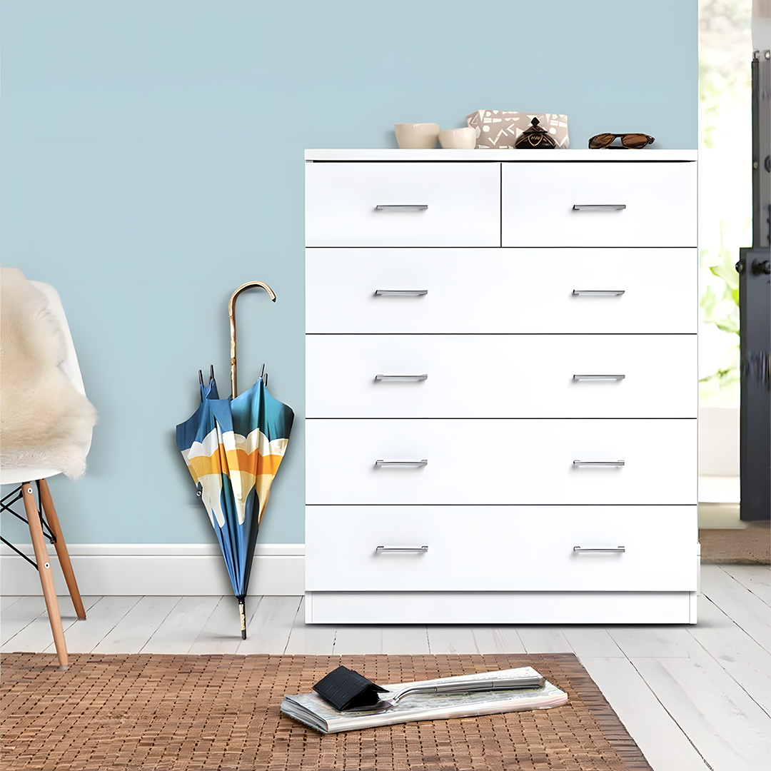 Modern Drawer Unit 85x40cm - White RA117