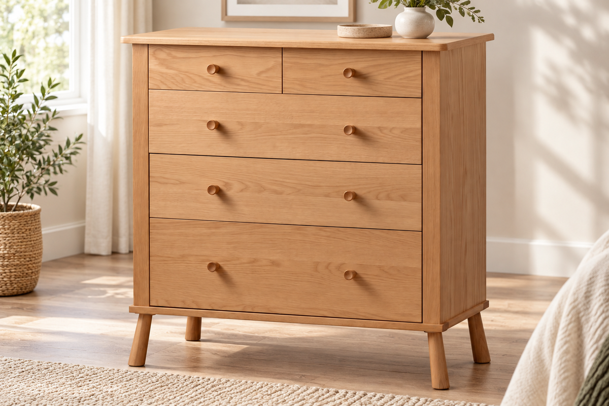 Modern Drawer Unit 100×45 cm - Wood RA135