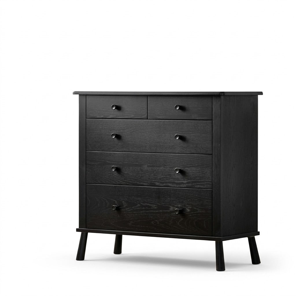 Modern Drawer Unit 100×45 cm - Black RA136