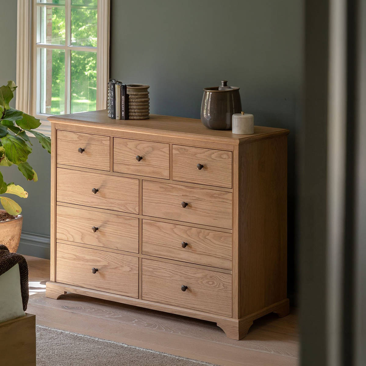 Modern Drawer Unit 100×45 cm - Wood RA137