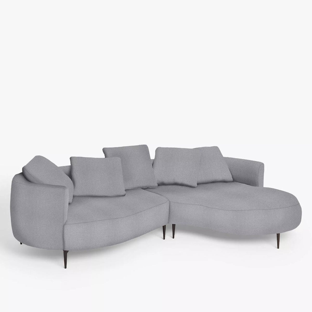 Modern corner sofa 165×265 cm - Gray RA-Sf321