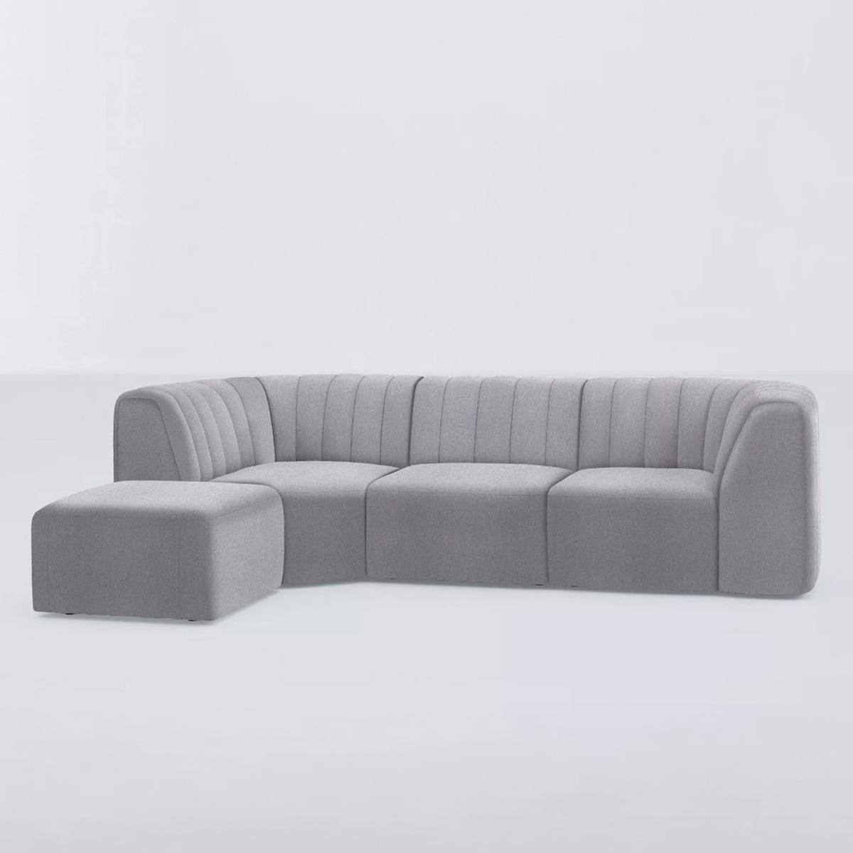 Modern corner sofa 180x270 cm - Gray RA-Sf326