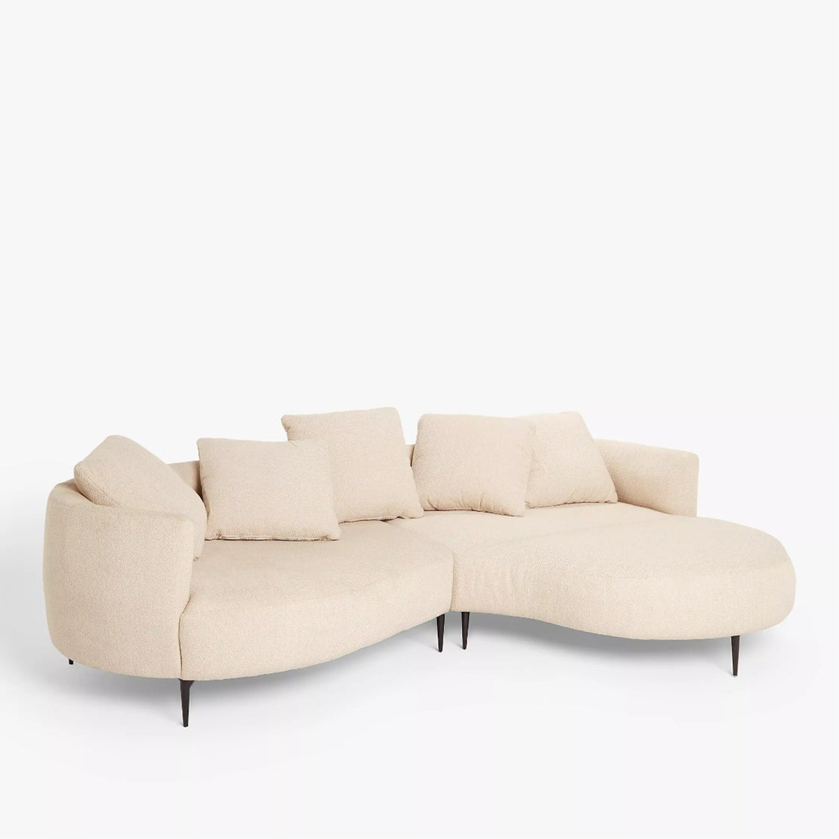 Modern corner sofa 165x265 cm - Beige RA-Sf328
