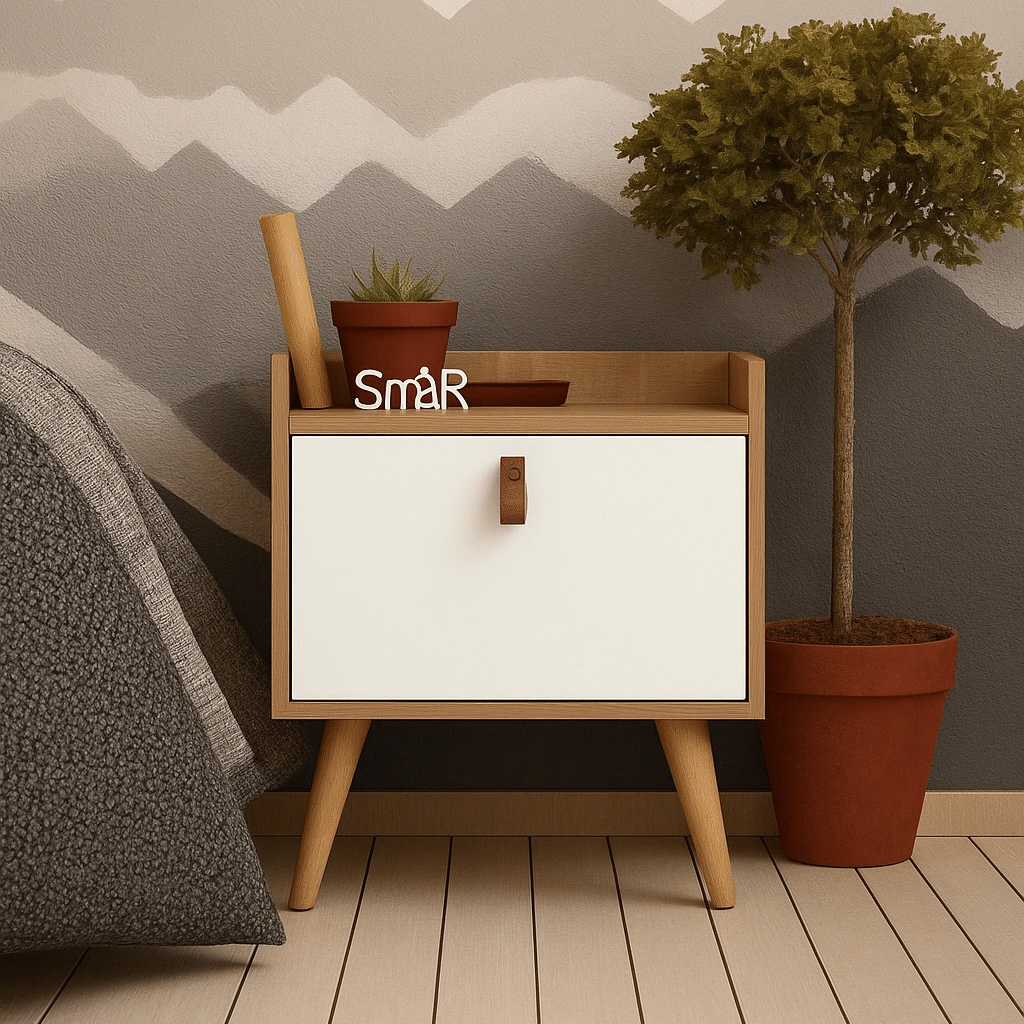 Modern Nightstand 50x44.5cm - Beige RA-CO25