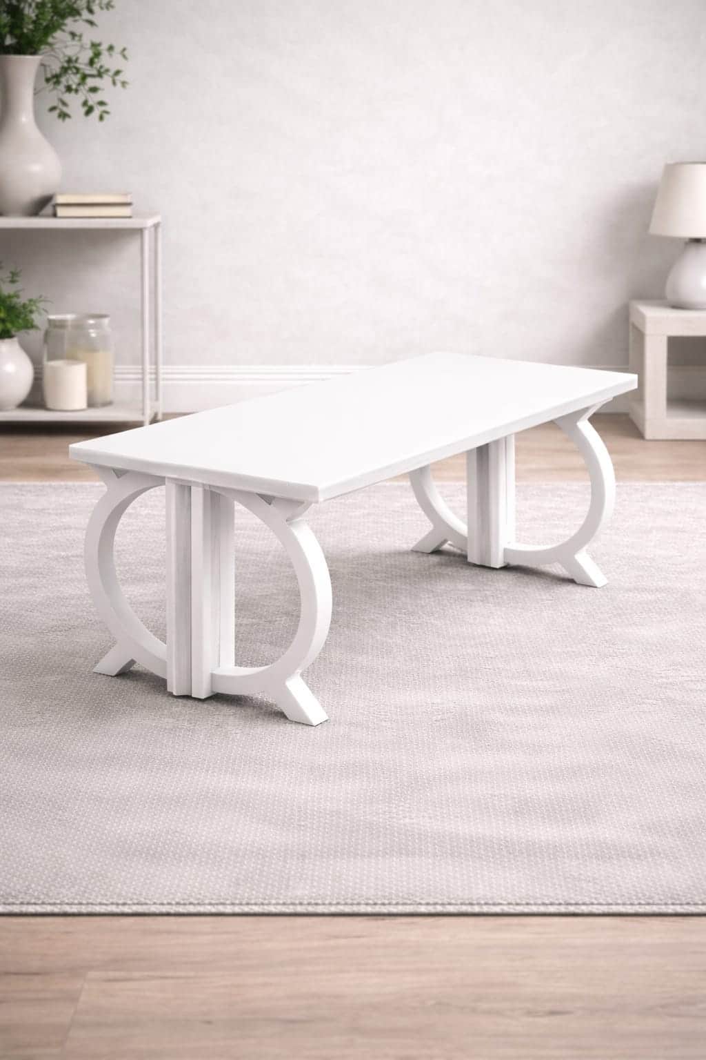 ترابيزة قهوة 90×45سم-أبيض RA-T163